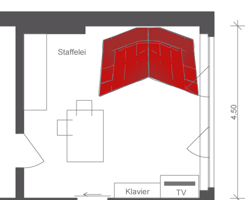 Möblierungsvorschlag CLOUD 7