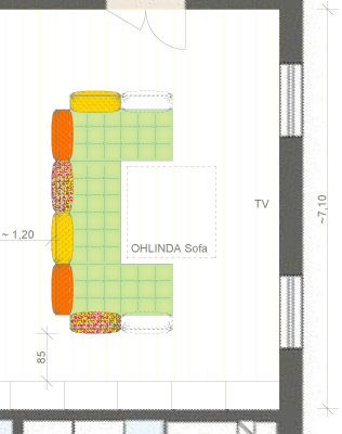 Möblierungsgrundriss Ohlinda